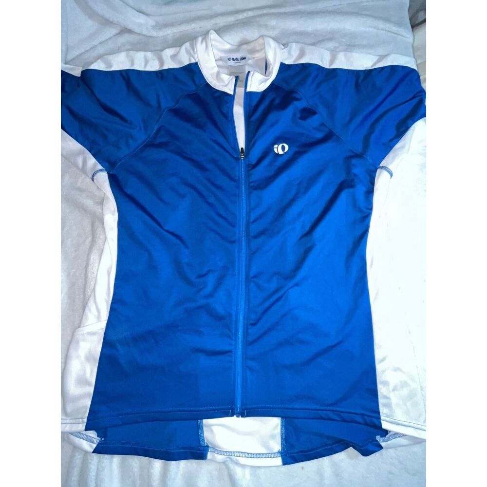Men’s Pearl Izumi Cycling Bike Shirt Blue White Extra Large XL Athletic